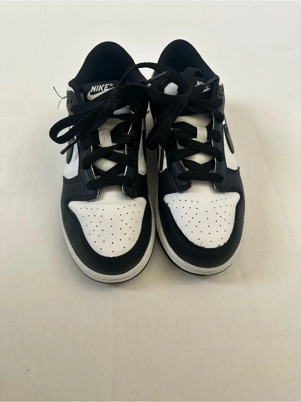 Nike dunk panda retro black white size 2